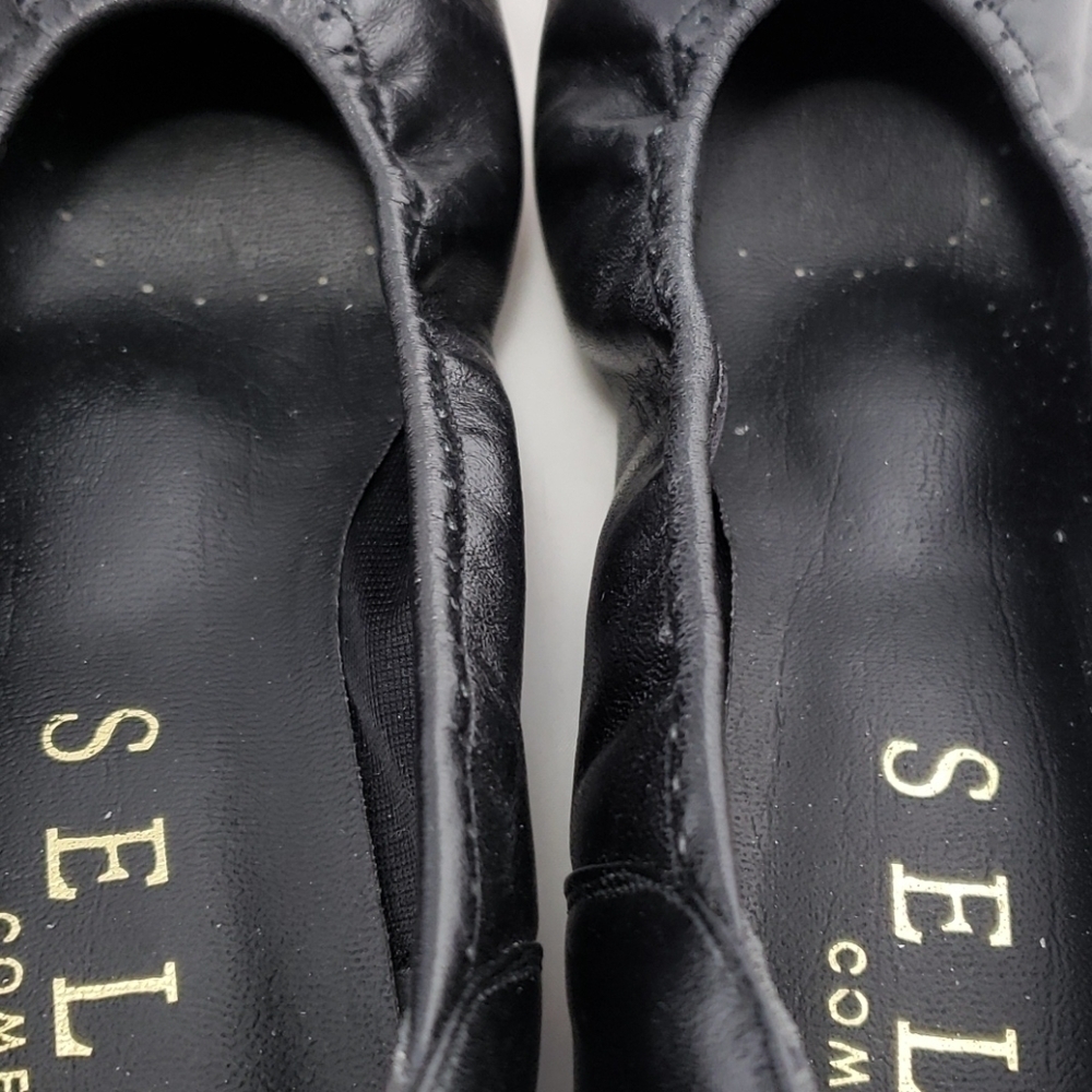 Selby Cloud Black Leather Flats Balletcore 8AA NIB Deadstock - Picture 7 of 16